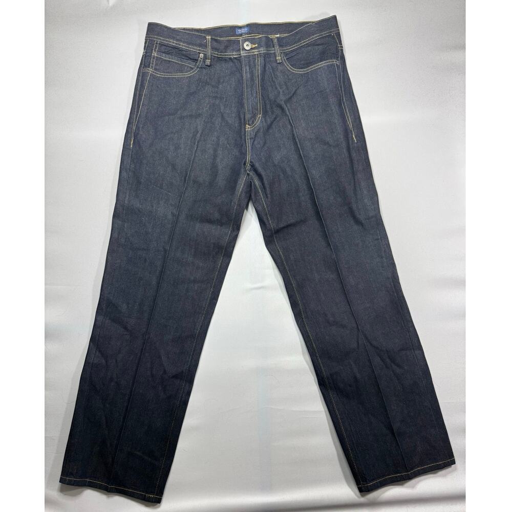 Sean John Men's Original Garvey Relaxed Fit Baggy Blue Denim Jeans - 36 (37x32)
